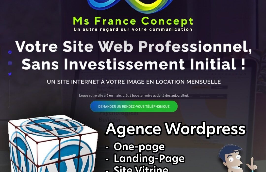 LOUEZ VOTRE SITE WEB AVEC MS FRANCE CONCEPT !