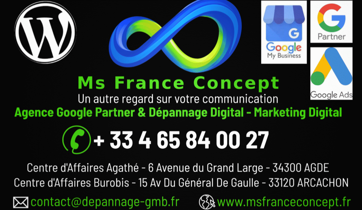 🚀 𝐁𝐨𝐨𝐬𝐭𝐞𝐳 𝐯𝐨𝐭𝐫𝐞 𝐯𝐢𝐬𝐢𝐛𝐢𝐥𝐢𝐭𝐞́ 𝐥𝐨𝐜𝐚𝐥𝐞 𝐚𝐯𝐞𝐜 𝐌𝐬 𝐅𝐫𝐚𝐧𝐜𝐞 𝐂𝐨𝐧𝐜𝐞𝐩𝐭 ! 👉 𝐔𝐧 𝐚𝐮𝐭𝐫𝐞 𝐫𝐞𝐠𝐚𝐫𝐝 𝐬𝐮𝐫 𝐯𝐨𝐭𝐫𝐞 𝐜𝐨𝐦𝐦𝐮𝐧𝐢𝐜𝐚𝐭𝐢𝐨𝐧 𝐝𝐢𝐠𝐢𝐭𝐚𝐥𝐞 𝐚̀ 𝐀𝐠𝐝𝐞 𝐞𝐭 𝐀𝐫𝐜𝐚𝐜𝐡𝐨𝐧, 𝐏𝐚𝐫𝐭𝐨𝐮𝐭 𝐞𝐧 𝐅𝐫𝐚𝐧𝐜𝐞 / 𝐁𝐞𝐥𝐠𝐢𝐪𝐮𝐞 𝐋𝐮𝐱𝐞𝐦𝐛𝐨𝐮𝐫𝐠 𝐞𝐭 𝐒𝐮𝐢𝐬𝐬𝐞